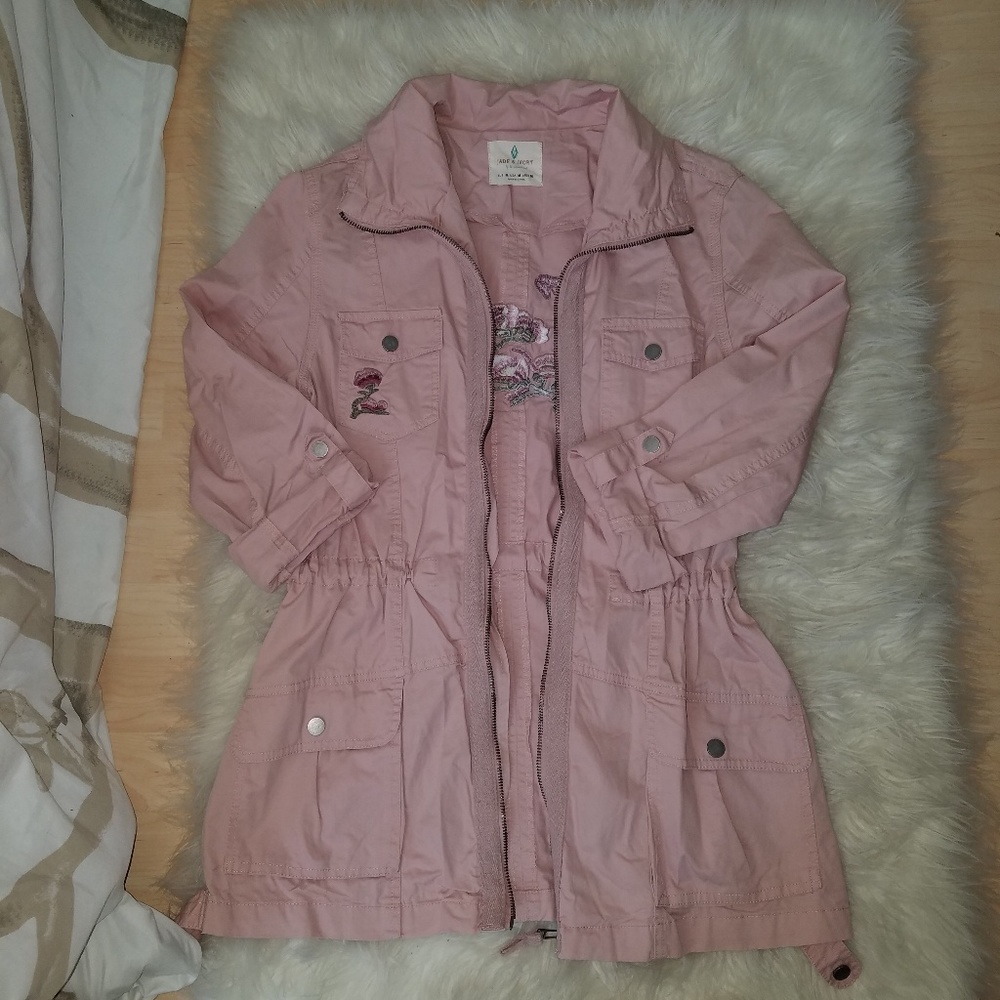 Light Pink Embroidered Coat